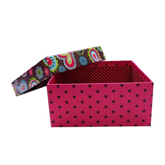 Multi coloured & Heart Box, Nested 3 Pcs - 7466-1 - Picture 4 of 5